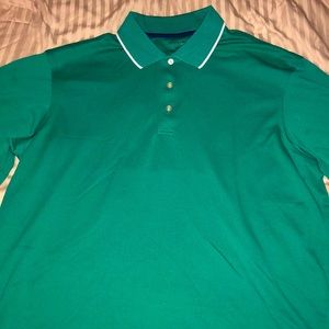 Teal George golf polo